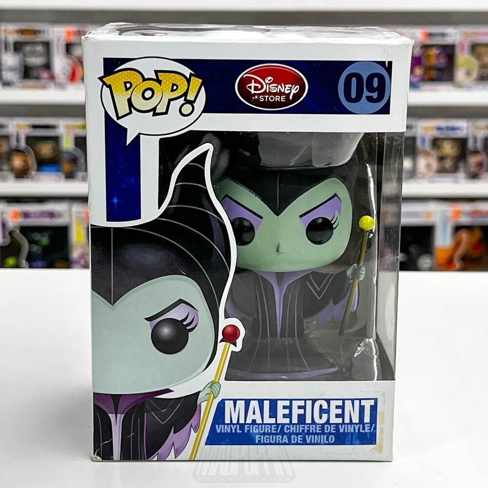 Funko Pop Disney Store Logo Maleficent 09 Villains Series 1 Vinyl Figure Boxed